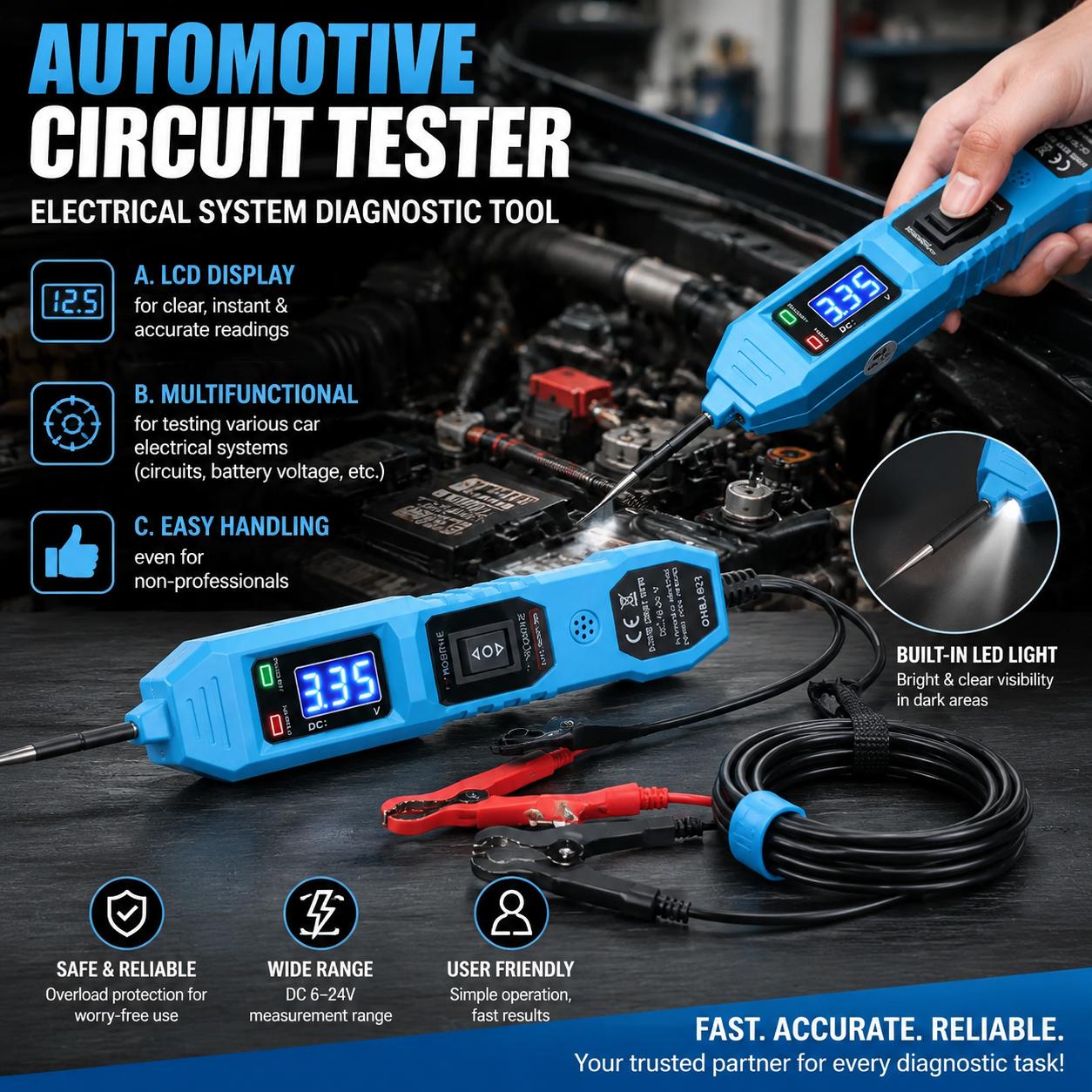 Circuit Breaker Finder - Outil de diagnostic automobile, détecteur de
