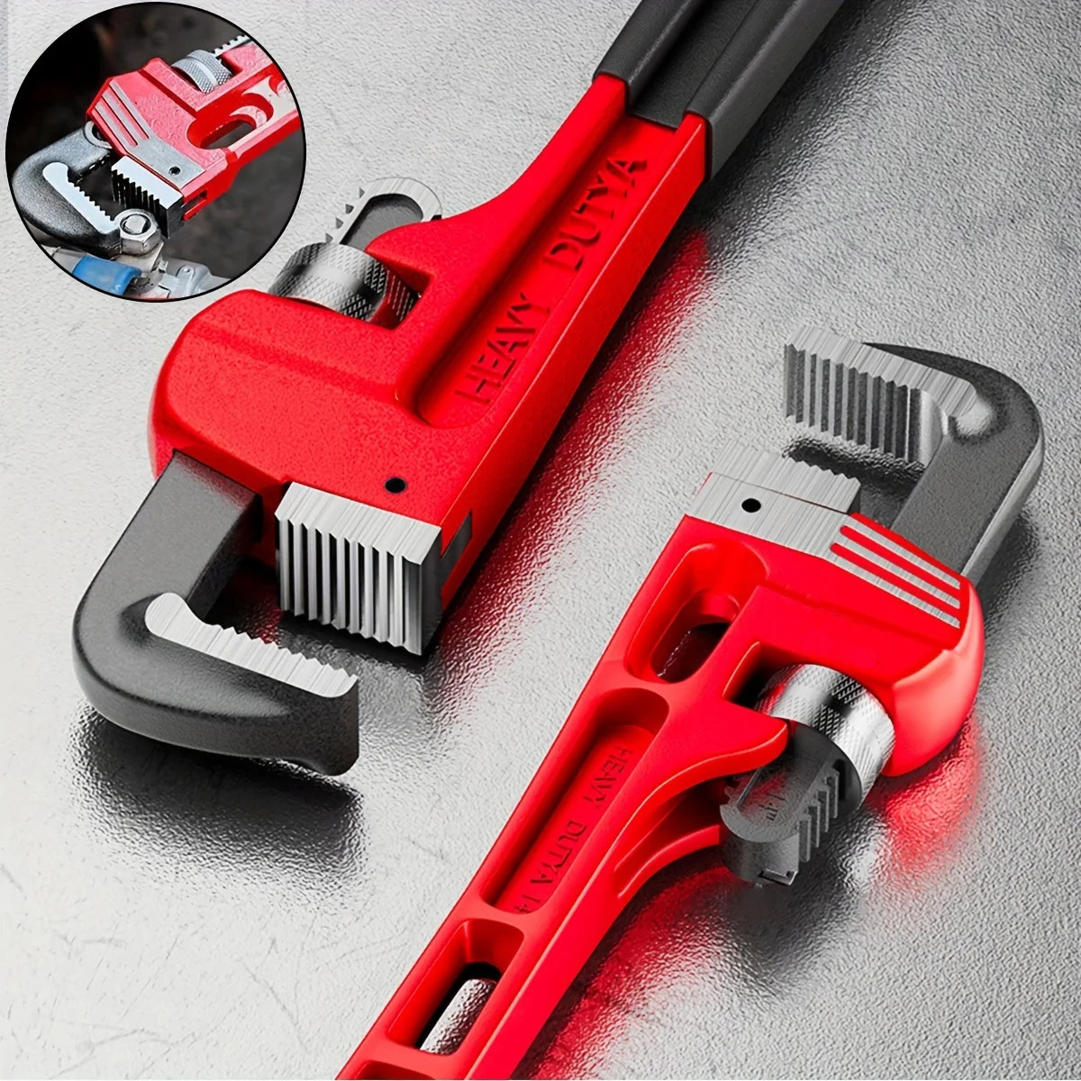 Pipe Wrench Adjustable - Clé à tuyau droite robuste de
