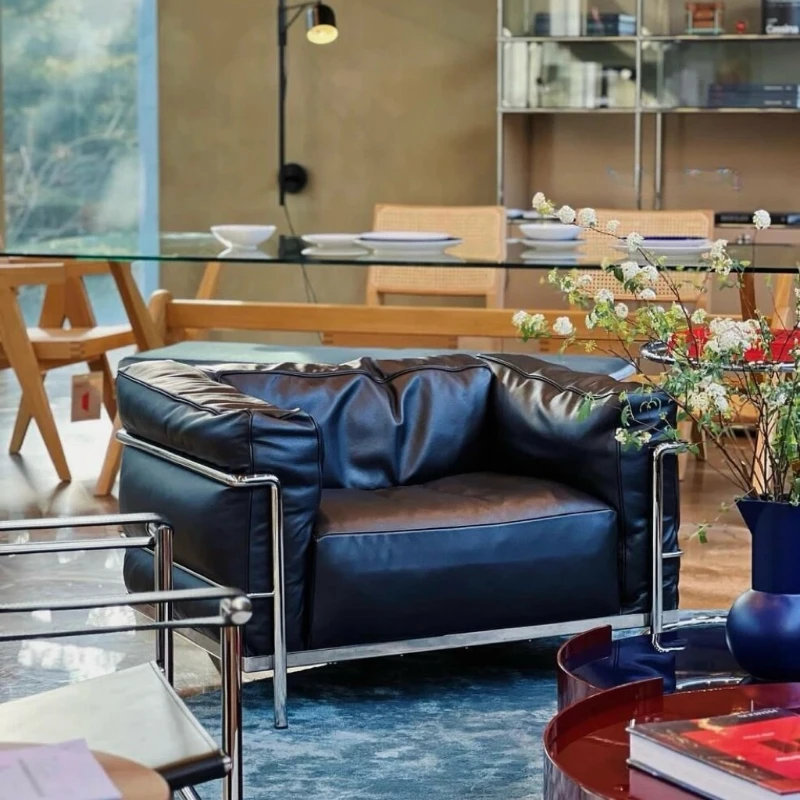 # Canapé de luxe noir en cuir, - Home Improvement And Services avis et prix